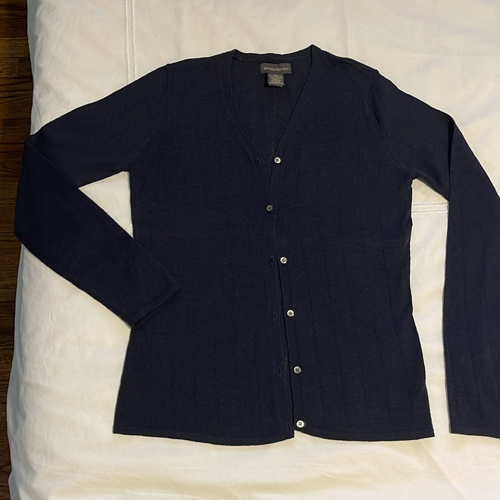 Banana Republic navy cardigan